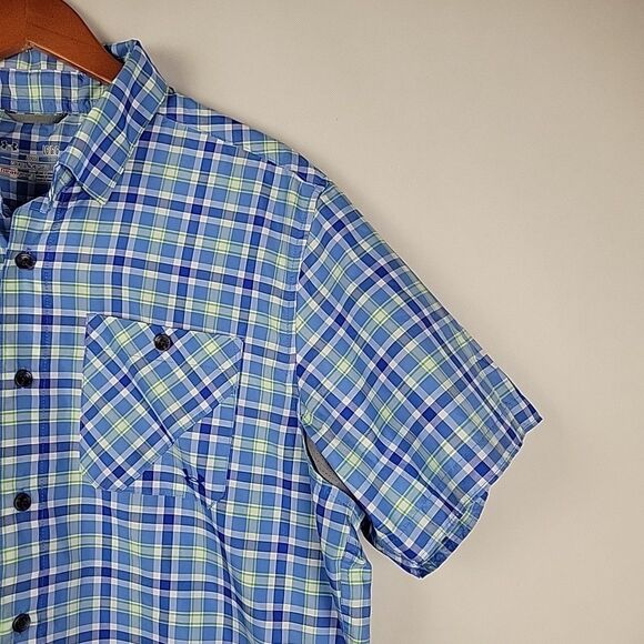 Under Armour Shirt Mens Large UA Chesapeake Plaid Vented Fishing Hiking Travel - Picture 4 of 9